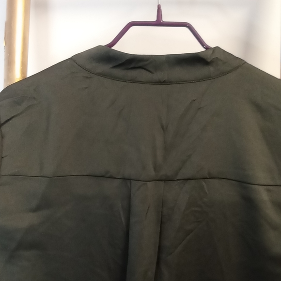H&M Satin Khaki Blouse - Picture 11 of 16